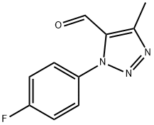 1-(4-氟苯基)-4-甲基-1H-1,2,3-三唑-5-甲醛 结构式