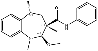 1H-1-Benzazepine-3-carboxamide, 2,3,4,5-tetrahydro-2-methoxy-1,3,5-trimethyl-N-phenyl-, (2R,3R,5R)-rel- 结构式