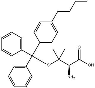 L-Valine, 3-[[(4-butylphenyl)diphenylmethyl]thio]- 结构式