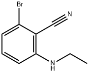 2-溴-6-(乙基氨基)苯甲腈 结构式