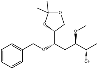 D-allo-Heptitol, 1,4-dideoxy-3-O-methyl-6,7-O-(1-methylethylidene)-5-O-(phenylmethyl)- 结构式
