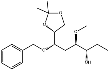 D-allo-Octitol, 1,2,5-trideoxy-4-O-methyl-7,8-O-(1-methylethylidene)-6-O-(phenylmethyl)- 结构式