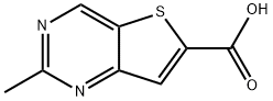 2-Methylthieno[3,2-d]pyrimidine-6-carboxylic acid 结构式