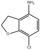 7-氯-2,3-二氢苯并呋喃-4-胺 结构式