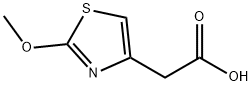 2-(2-甲氧基噻唑-4-基)乙酸 结构式