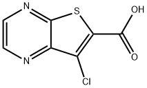 7-chlorothieno[2,3-b]pyrazine-6-carboxylic acid 结构式