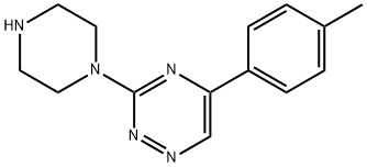 5-(4-甲基苯基)-3-(1-哌嗪)1,2,4-三嗪 结构式