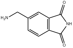 5-(氨基甲基)异吲哚啉-1,3-二酮 结构式