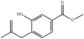 methyl 3-hydroxy-4-(2-methylallyl)benzoate 结构式