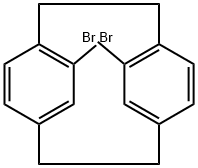1,13-dibromotricyclo (8,2,2,2 4.7)-hexadeca-4,6,10,12,13,15-hexane 结构式