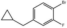 1-溴-4-(环丙基甲基)-2-氟苯 结构式