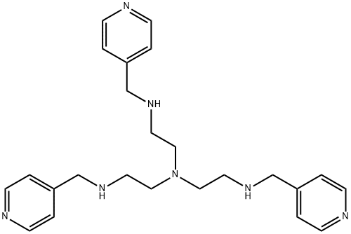 1,2-Ethanediamine, N1-(4-pyridinylmethyl)-N2,N2-bis[2-[(4-pyridinylmethyl)amino]ethyl]- 结构式