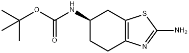 (R)-(2-氨基-4,5,6,7-四氢苯并[D]噻唑-6-基)氨基甲酸叔丁酯 结构式