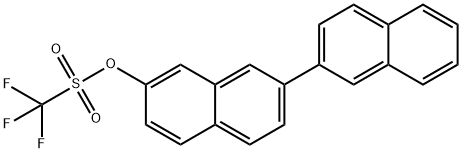 [2,2'-联萘]-7-基 三氟甲磺酸酯 结构式