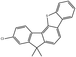 9-氯-7,7-二甲基-7H-苯并[B]芴酮[3,4-D]噻吩 结构式
