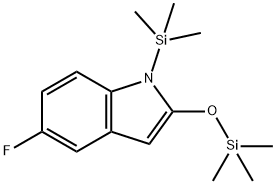 1H-Indole, 5-fluoro-1-(trimethylsilyl)-2-[(trimethylsilyl)oxy]- 结构式