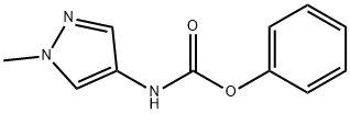 苯基(1-甲基-1H-吡唑-4-基)氨基甲酸酯 结构式
