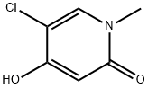 5-氯-4-羟基-1-甲基-2(1H)-吡啶酮 结构式