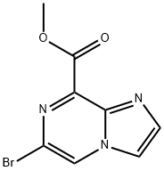 6-溴咪唑并[1,2-A]吡嗪-8-羧酸甲酯 结构式