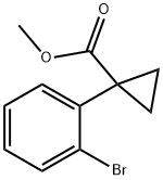 1-(2-溴苯基)环丙烷-1-羧酸甲酯 结构式