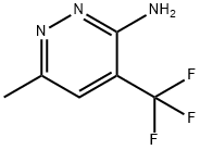 3-Pyridazinamine, 6-methyl-4-(trifluoromethyl)- 结构式