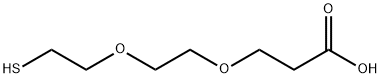 巯基-二聚乙二醇-羧酸 结构式