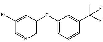 3-bromo-5-(3-(trifluoromethyl)phenoxy)pyridine 结构式