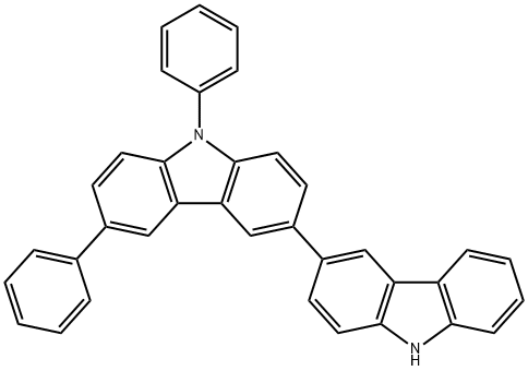 3,3'-Bi-9H-carbazole,6,9-diphenyl- 结构式