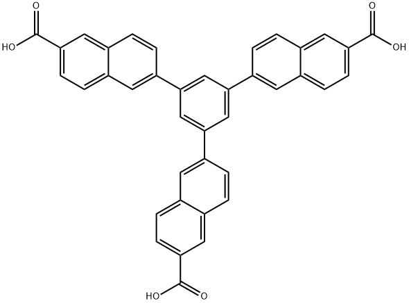 6,6′,6″-(benzene-1,3,5-triyl)tris(2-naphthoic acid) 结构式
