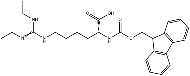FMOC-D型的高精氨酸侧链双乙基保护 结构式
