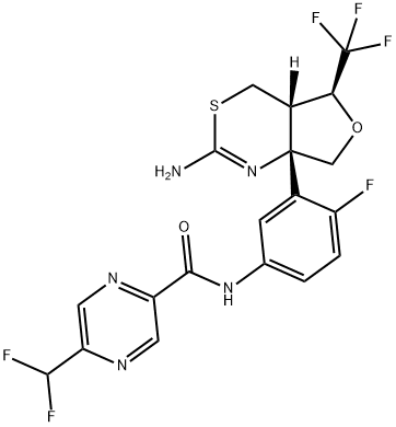 化合物 ELENBECESTAT FREE BASE 结构式