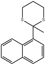 1,3-Dithiane, 2-methyl-2-(1-naphthalenyl)- 结构式
