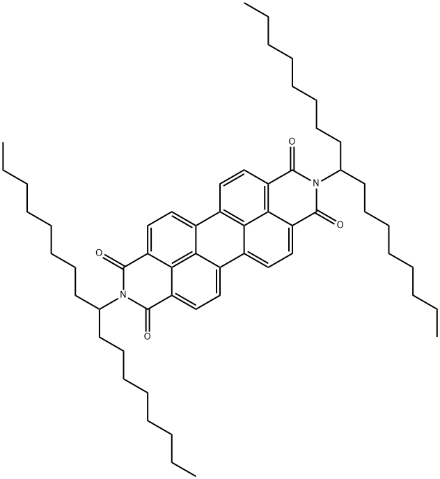 ANTHRA[2,1,9-DEF:6,5,10-D'E'F']DIISOQUINOLINE-1,3,8,10(2H,9H)-TETRONE, 2,9-BIS(1-OCTYLNONYL) 结构式
