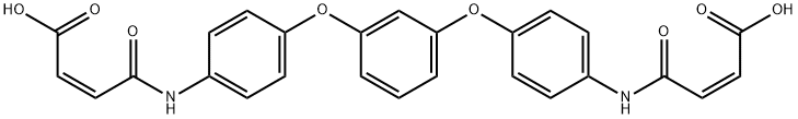 4,4′-[1,3-Phenylenebis(oxy-4,1-phenyleneimino)]bis[4-oxo-2-Butenoic acid 结构式