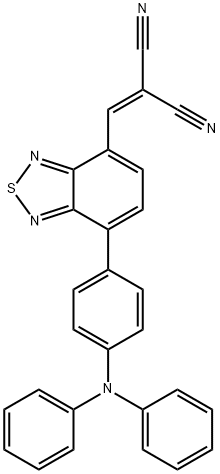 2-[7-(4-二苯基氨基苯基)-2,1,3-苯并噻二唑-4-基]亚甲基丙二腈 结构式