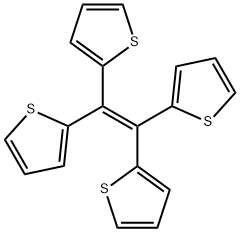 OC1430, THIOPHENE, 2,2',2'',2'''-(1,2-ETHENEDIYLIDENE)TETRAKIS- 结构式