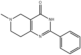 6-methyl-2-phenyl-3H,4H,5H,6H,7H,8H-pyrido[4,3-d]pyrimidin-4-one 结构式