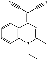 2-(1-乙基-2-甲基喹啉-4(1H)-亚基)丙二腈 结构式