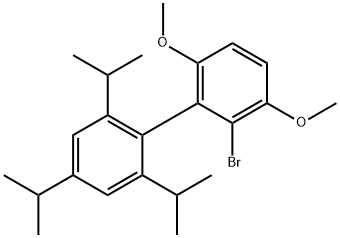 2-溴-3,6-二甲氧基-2',4',6'-三(异丙基)-1,1'-联苯 结构式