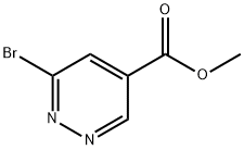 6-溴哒嗪-4-羧酸甲酯 结构式