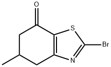 2-溴-5-甲基-5,6-二氢苯并[D]噻唑-7(4H)-酮 结构式