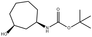 (1R,3S)-(3-Hydroxy-cycloheptyl)-carbamic acid tert-butyl ester 结构式