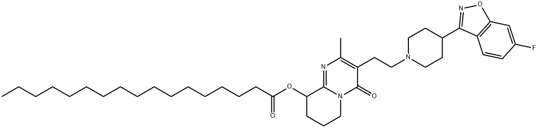 帕利哌酮十七酸酯 结构式