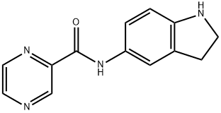 N-(indolin-5-yl)pyrazine-2-carboxamide(WXC09128) 结构式