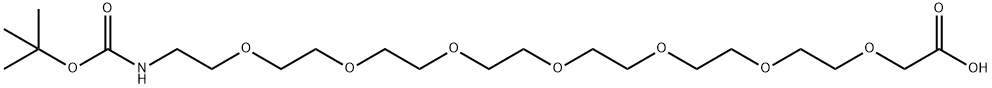 BocNH-PEG7-CH2COOH
 结构式