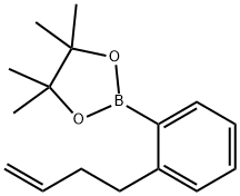 2-[2-(3-Buten-1-yl)phenyl]-4,4,5,5-tetramethyl-1,3,2-dioxaborolane 结构式