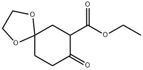 ethyl 8-oxo-1,4-dioxaspiro[4.5]decane-7-carboxylate 结构式