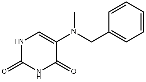 2,4(1H,3H)-Pyrimidinedione, 5-[methyl(phenylmethyl)amino]- 结构式