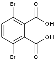 1,2-Benzenedicarboxylic acid, 3,6-dibromo- 结构式
