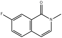 7-氟-2-甲基异喹啉-1(2H)-酮 结构式
